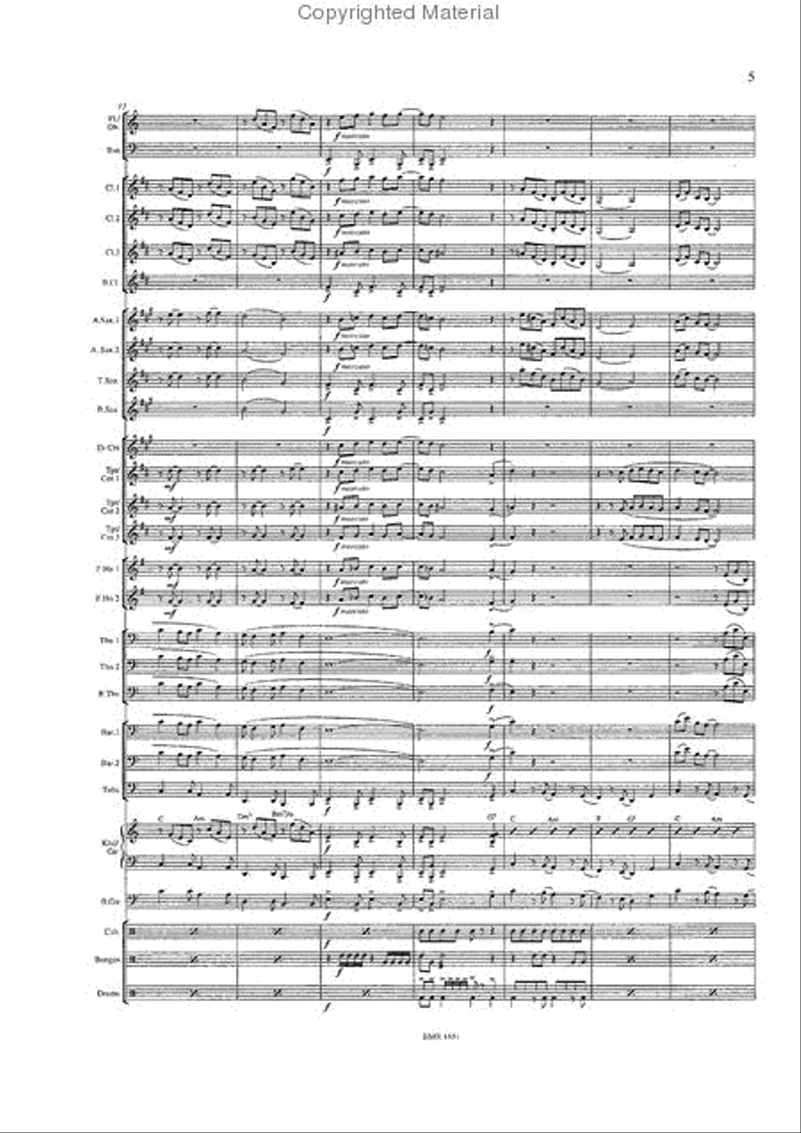 Perfidia Concert Band scores gallery preview page 5