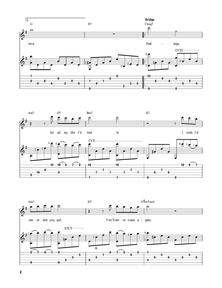 Feelings (Dime) Acoustic Guitar scores gallery preview page 2