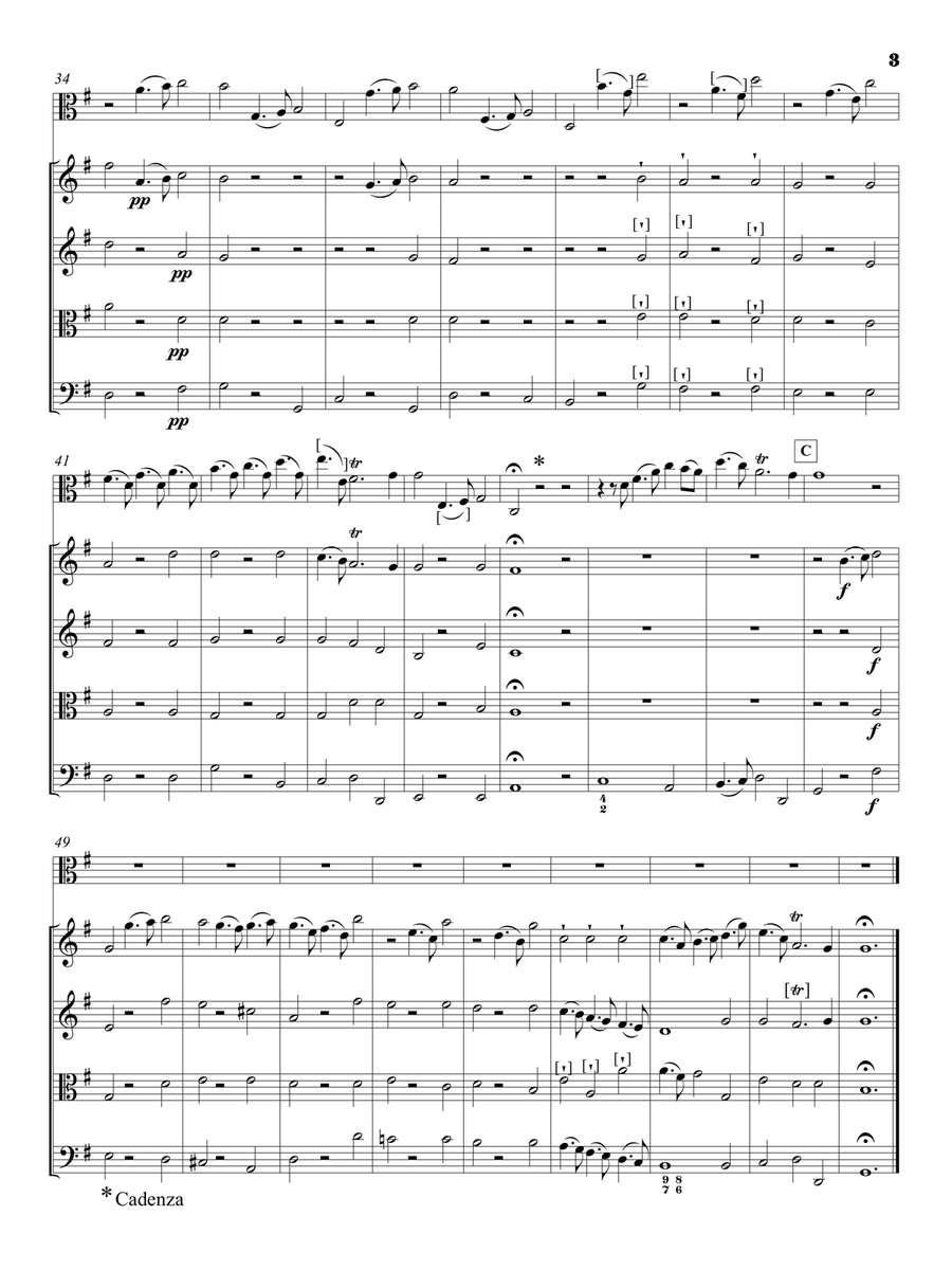 Georg Philipp Telemann: Viola Concerto in G Major - Urtext Score String Orchestra scores gallery preview page 4