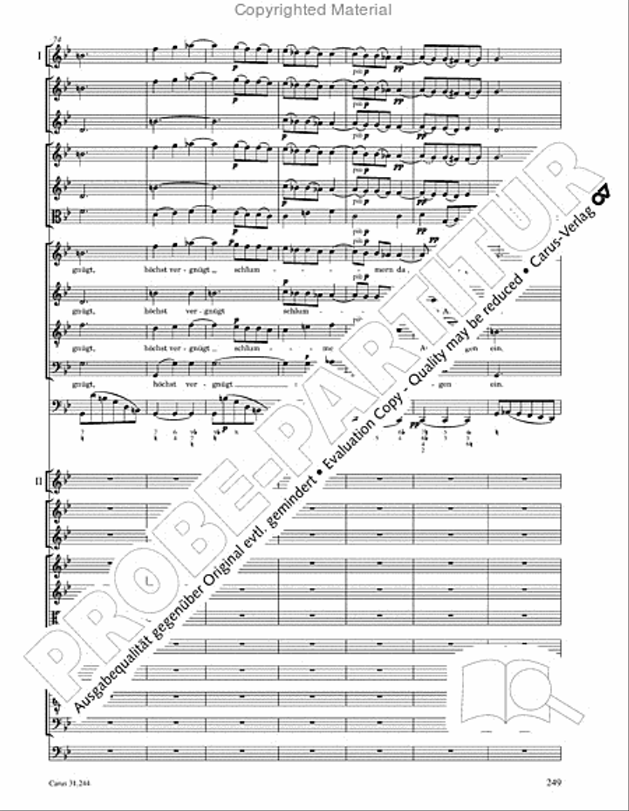 St. Matthew Passion (Matthaus-Passion) 4-Part scores gallery preview page 251