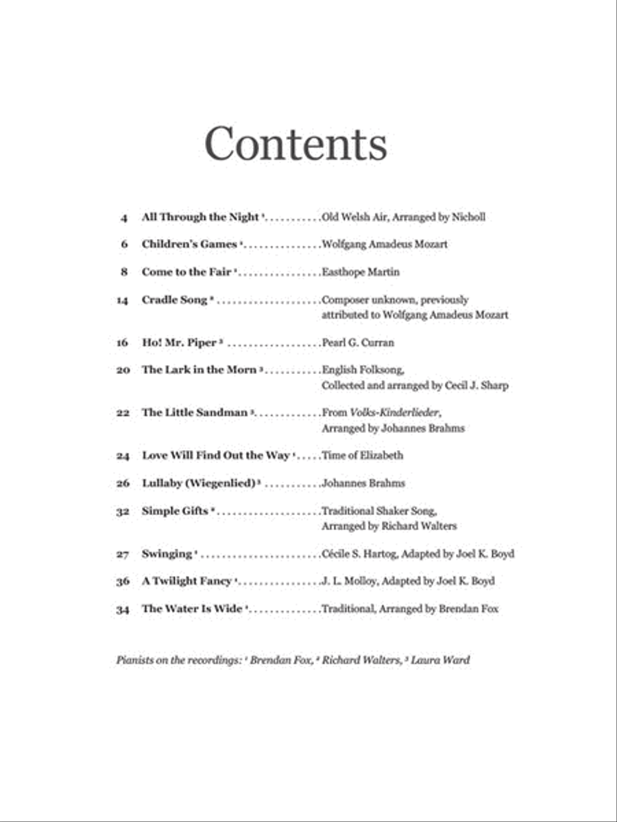 Art Songs for Children Art Songs for Children Voice Solo scores gallery preview page 3