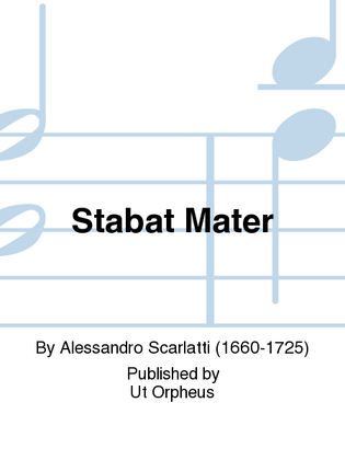 Book cover for Stabat Mater for Soprano, Contralto, 2 Violins and Continuo