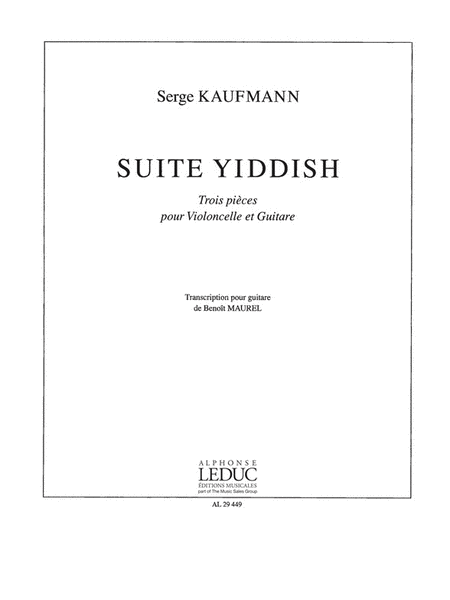 Suite Yiddish (cello & Guitar)
