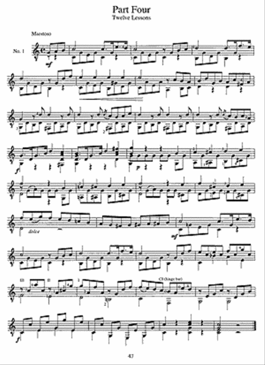 Complete Giuliani Studies Acoustic Guitar scores gallery preview page 4