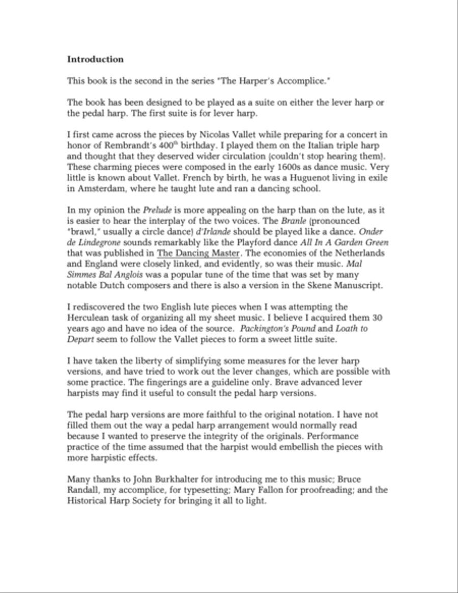 The Harper's Accomplice Gets the Lute Harp scores gallery preview page 3