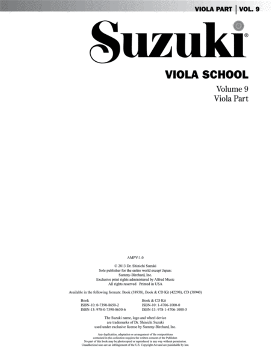 Suzuki Viola School, Volume 9 String Methods scores gallery preview page 2