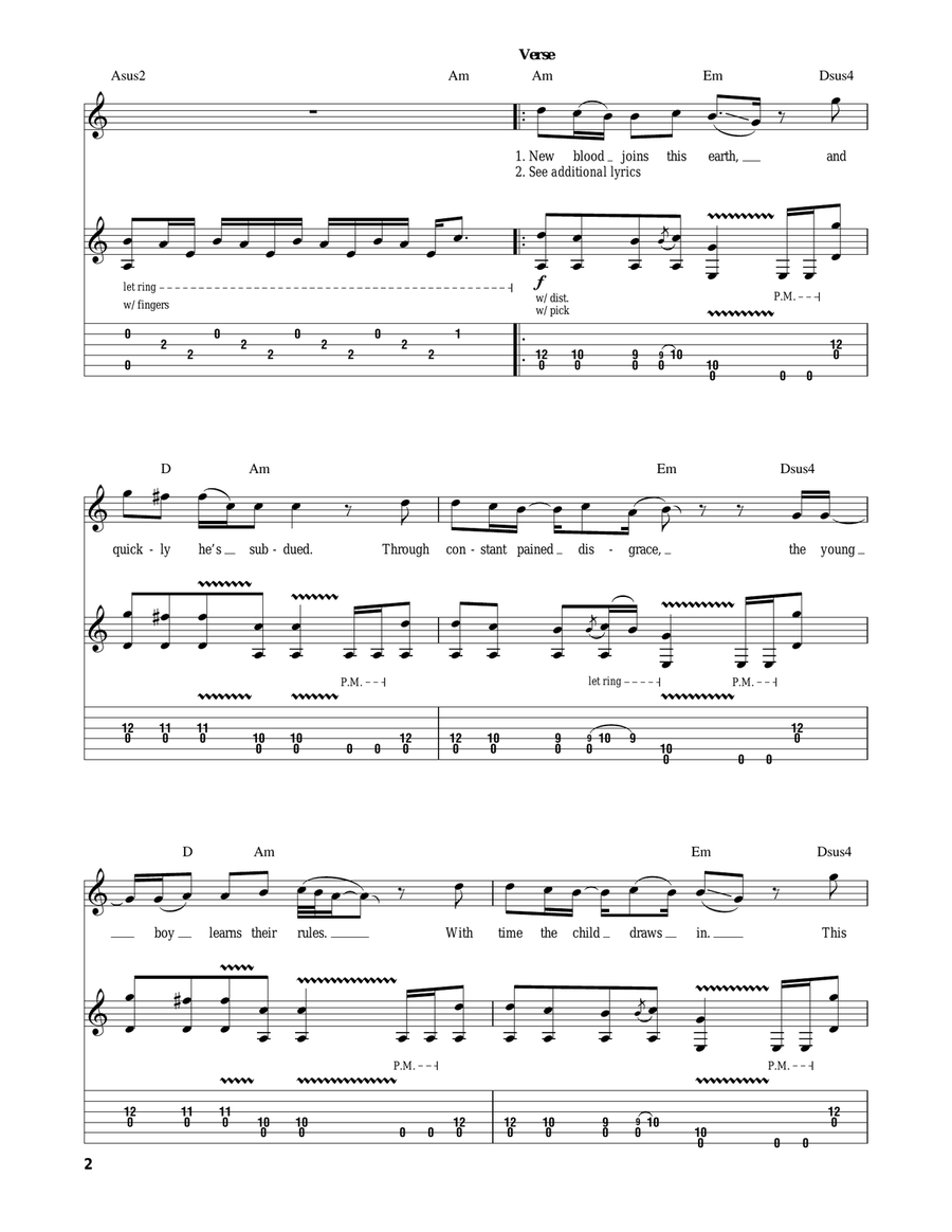 The Unforgiven Acoustic Guitar scores gallery preview page 2