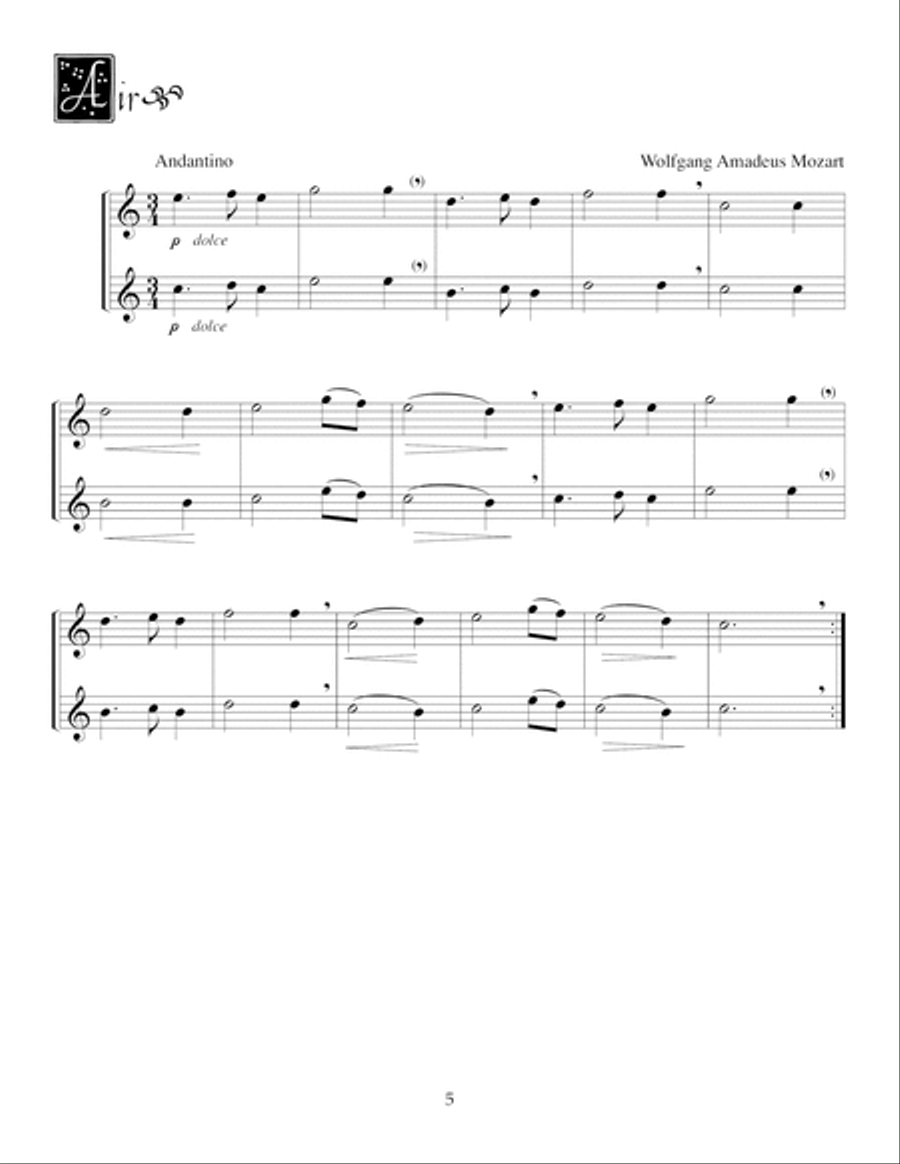 Easy Duets for Flute Woodwind Duet scores gallery preview page 6