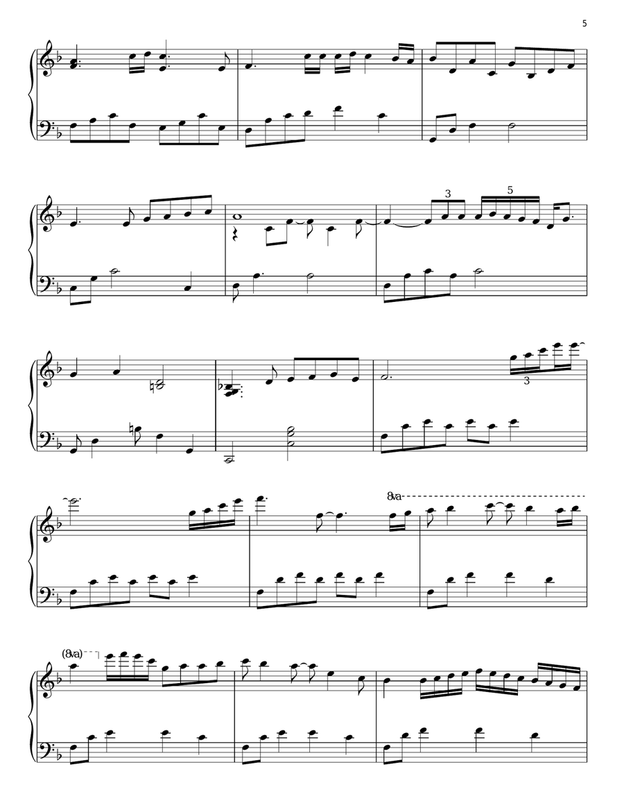 Vincent (Starry Starry Night) Piano Solo scores gallery preview page 5