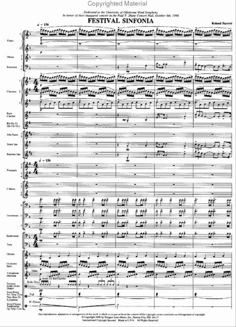 Festival Sinfonia Concert Band scores gallery preview page 2