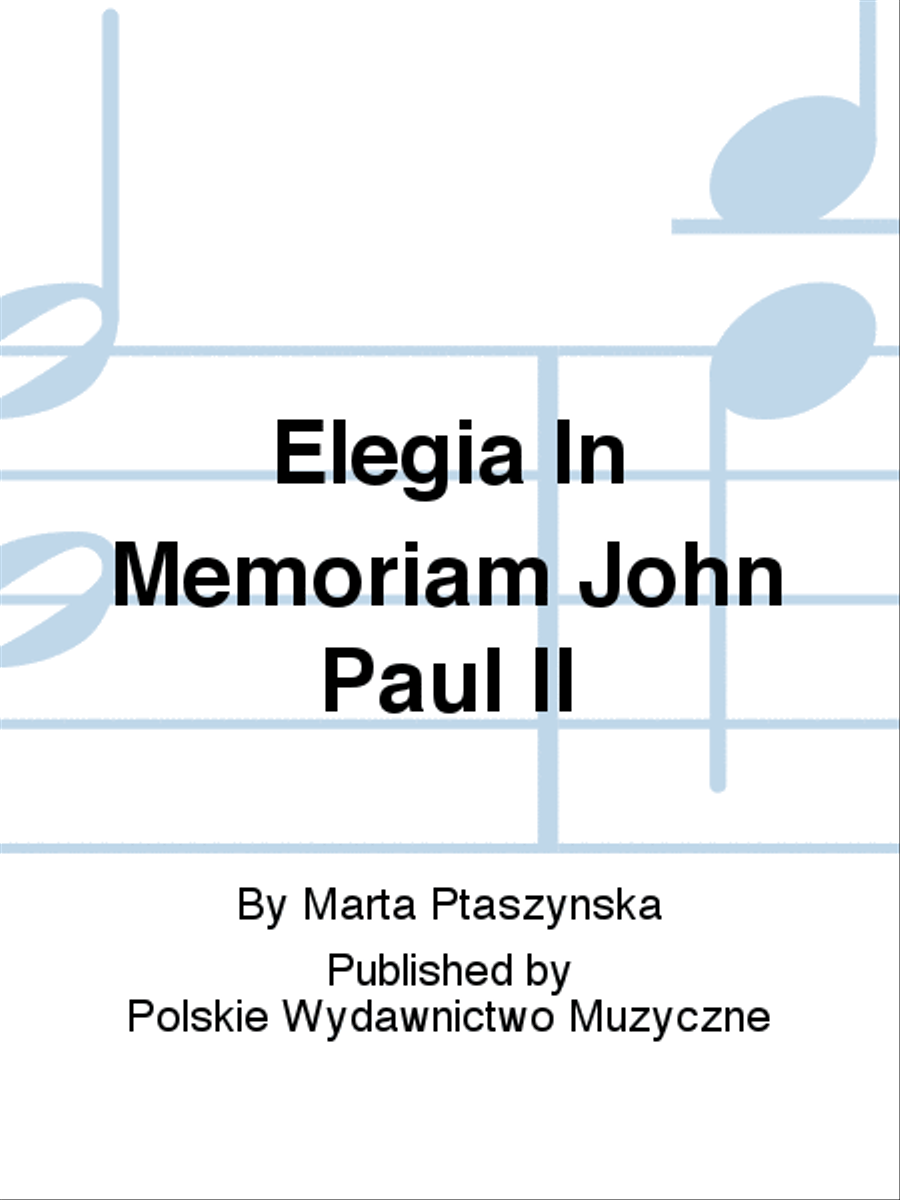 Elegia In Memoriam John Paul II Viola Solo scores gallery preview page 1