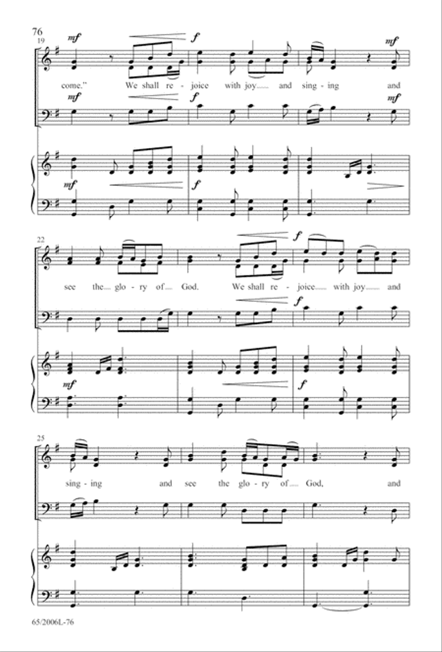 I Hear the Prophet Callin' 3-Part scores gallery preview page 77