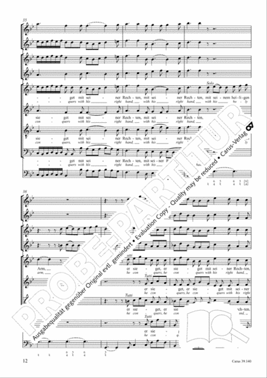 Sing to the Lord a new song (Singet dem Herrn ein neues Lied) 4-Part scores gallery preview page 13