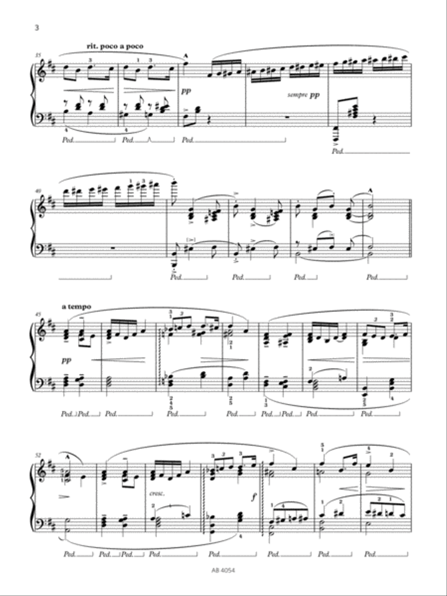 Impromptu in B minor (Grade 8, list B1, from the ABRSM Piano Syllabus 2023 & 2024) Piano Method scores gallery preview page 3