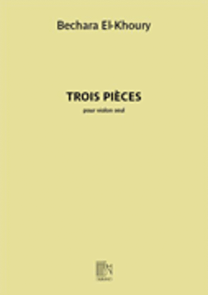 Book cover for Three Pieces for Violin Solo