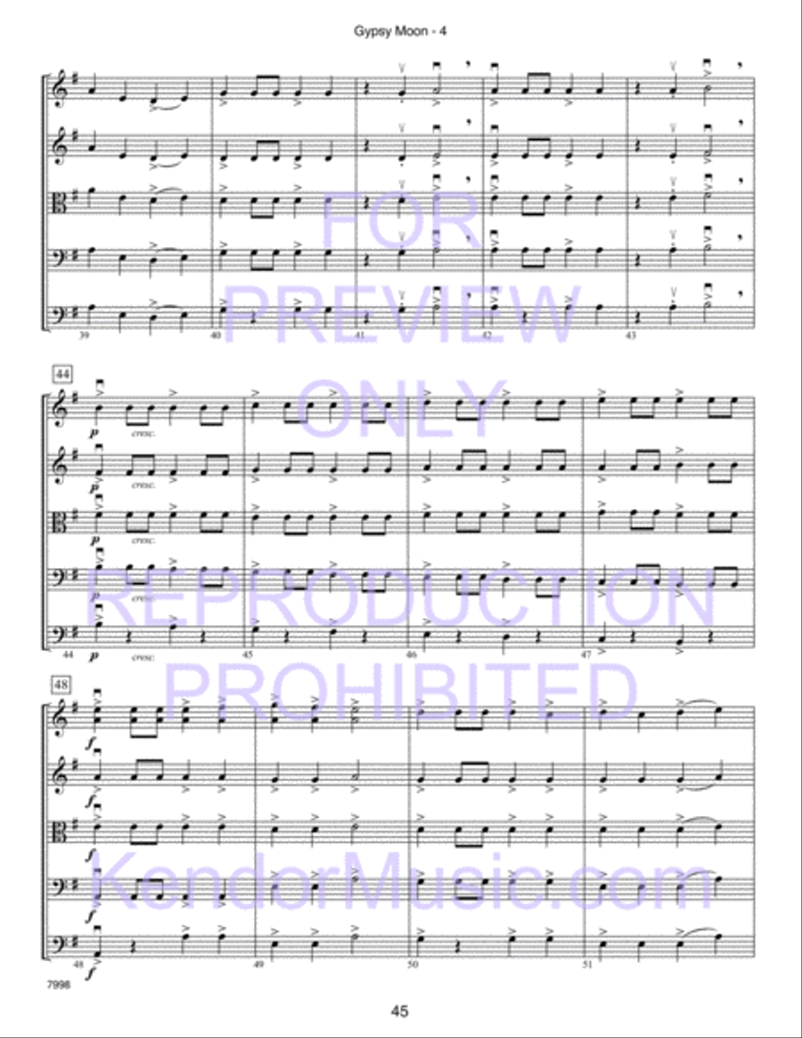 Kendor Concert Favorites, Volume 2 (Score) Score scores gallery preview page 50