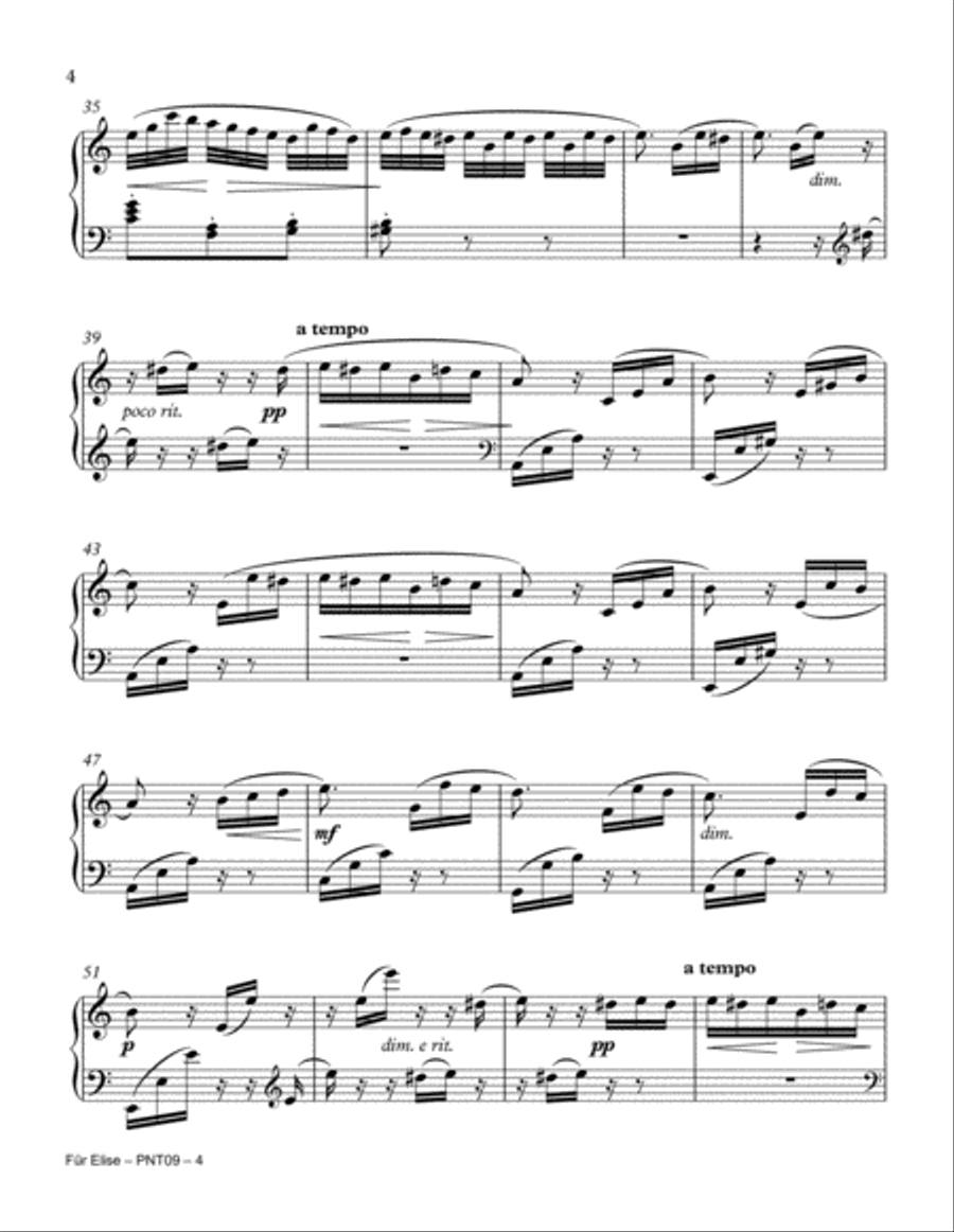 Fur Elise Small Ensemble scores gallery preview page 4