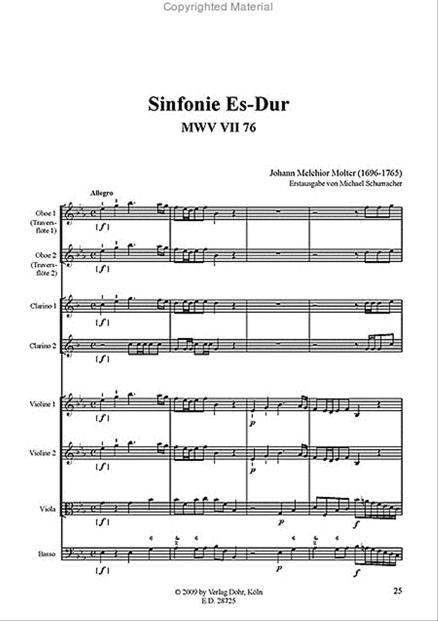 Sinfonien Nr. 75 & 76 Sinfonien Nr. 75 & 76 Orchestra scores gallery preview page 3