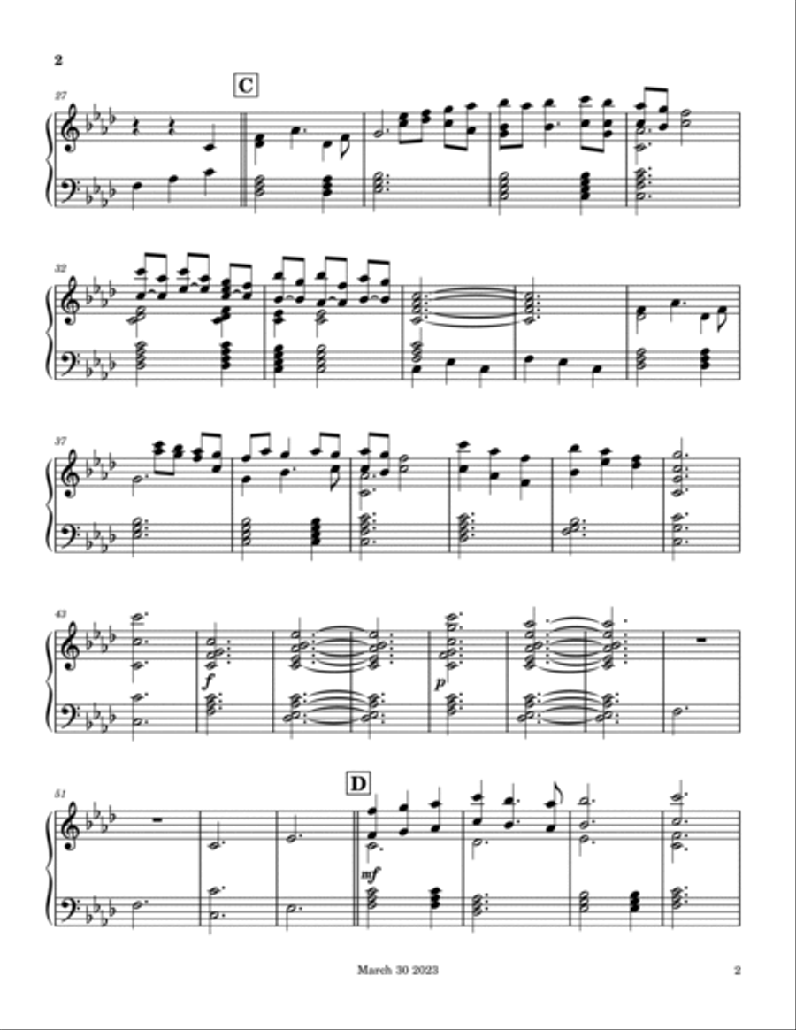 The Garden - Score Only The Garden - Score Only Handbell Choir scores gallery preview page 2