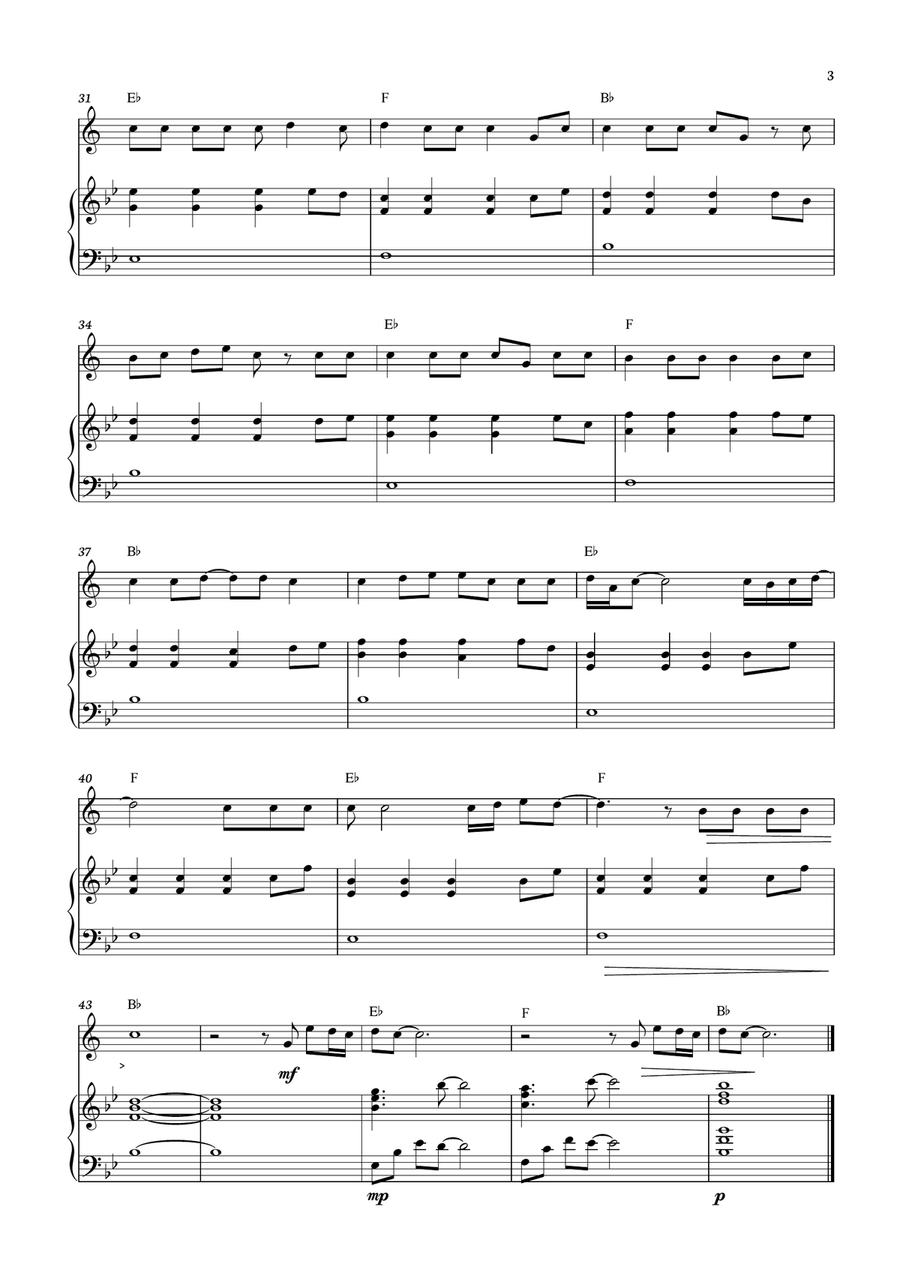 I Can Only Imagine I Can Only Imagine B-Flat Trumpet scores gallery preview page 3