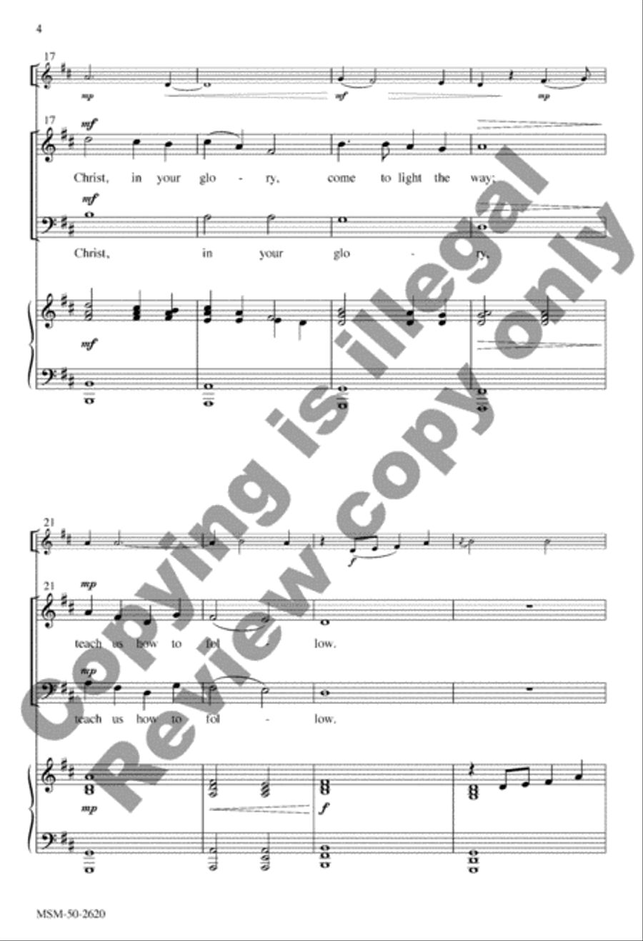 Light of the World 4-Part scores gallery preview page 15