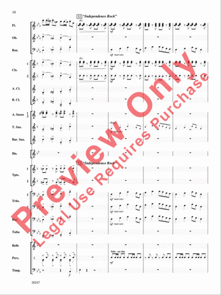Prairie Schooner Prairie Schooner Concert Band scores gallery preview page 11
