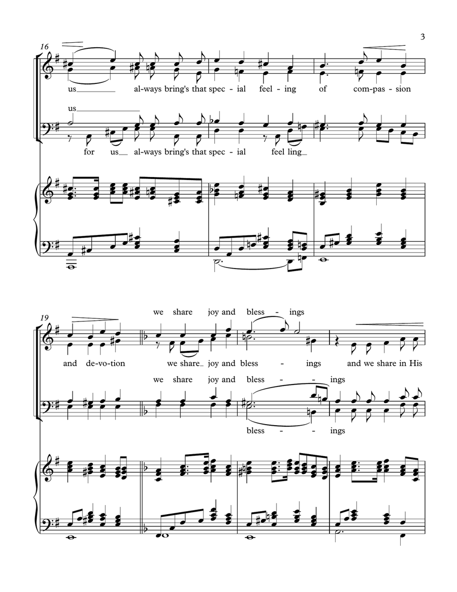 Lets share the joy in Christ 4-Part scores gallery preview page 3