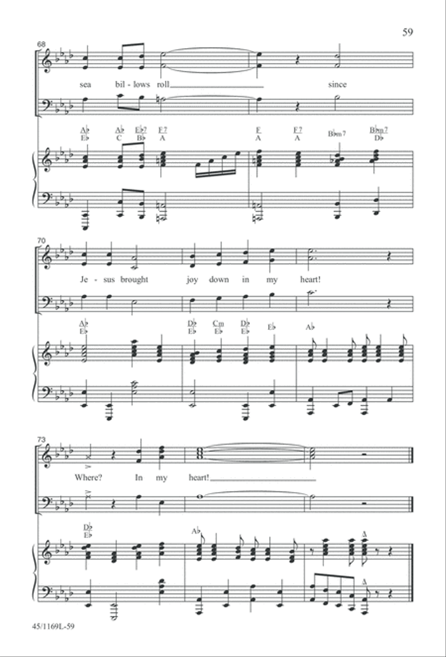 Simply Southern Gospel 3-Part scores gallery preview page 59