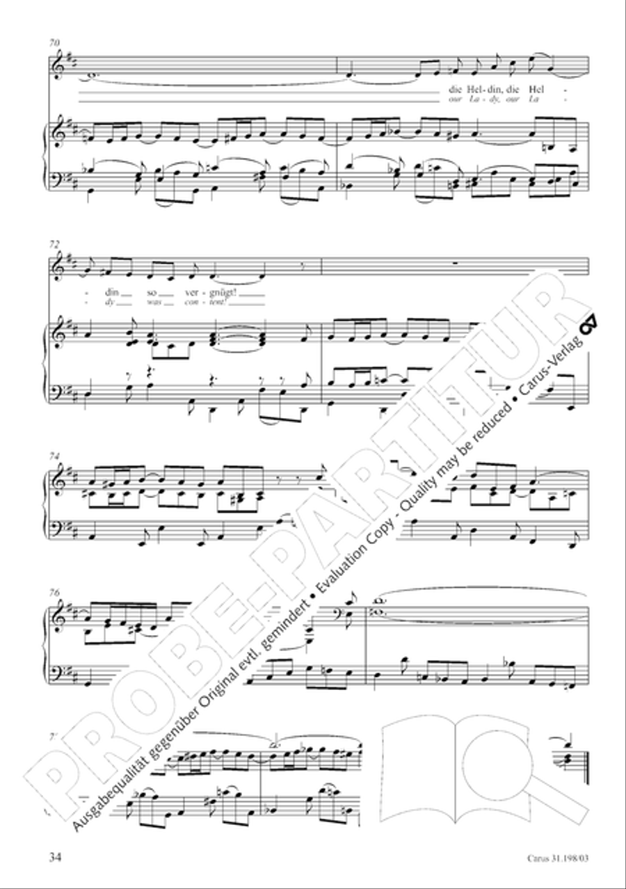 Let, Princess, let but one more ray (Lass, Furstin, lass noch einen Strahl) 4-Part scores gallery preview page 35