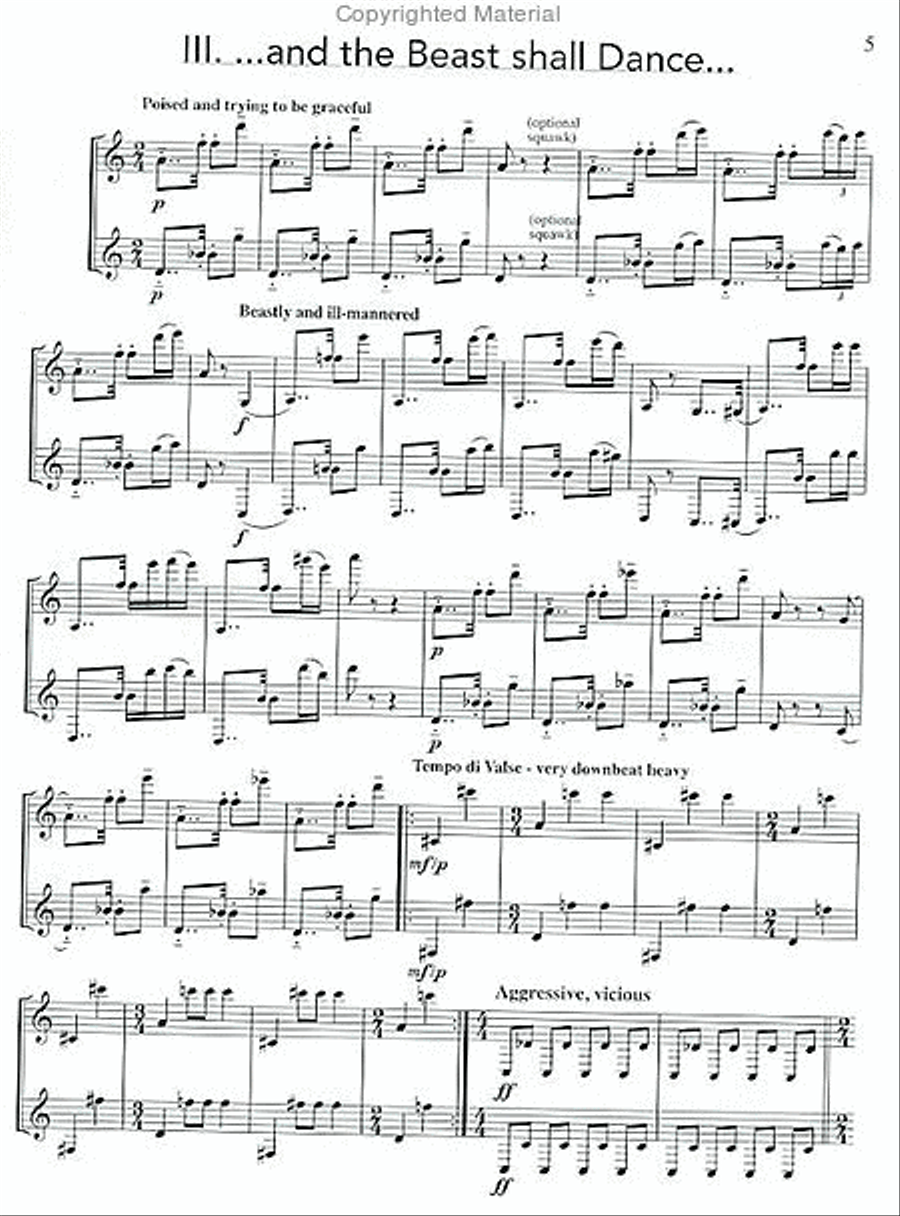 ...and the Beast... Clarinet Duet scores gallery preview page 2