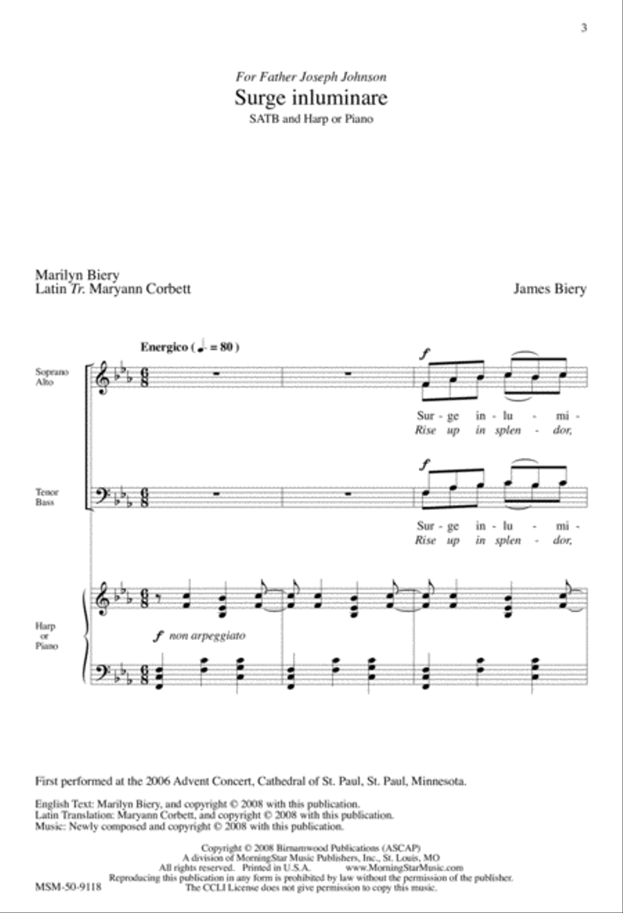 Surge inluminare 4-Part scores gallery preview page 3