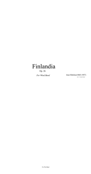 Finlandia(For Wind Band) image number null