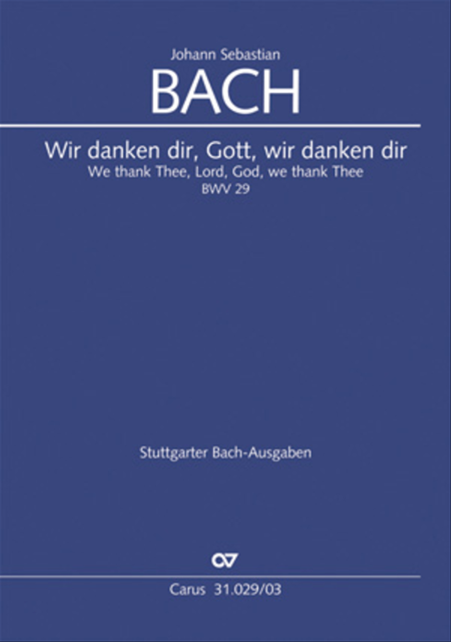 We thank Thee, Lord, God, we thank Thee, Lord (Wir danken dir, Gott, wir danken dir) 4-Part scores gallery preview page 1