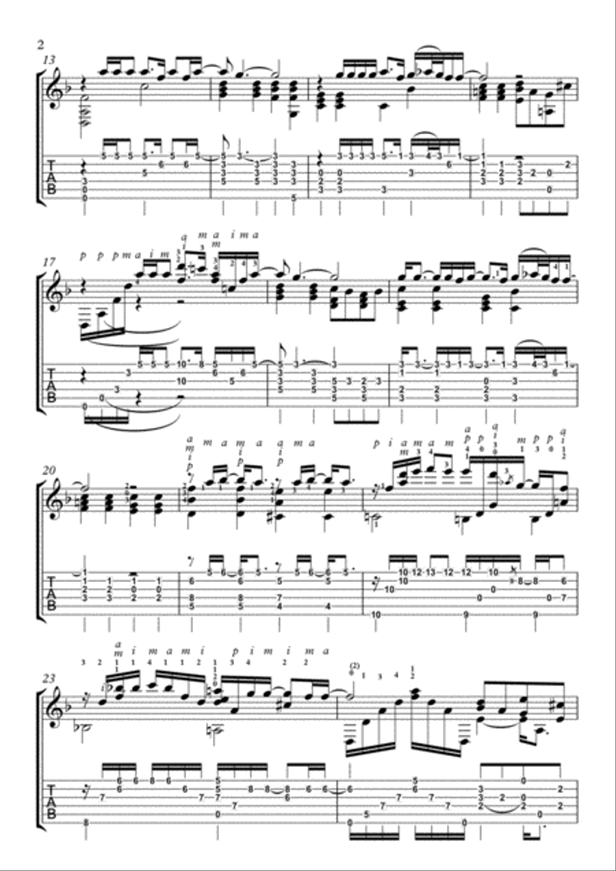 Sorry Seems To Be The Hardest Word Electric Guitar scores gallery preview page 2