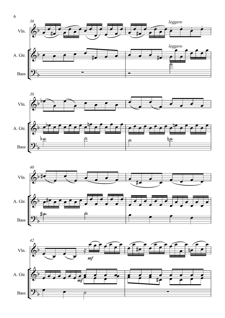 Toccata and Fugue in D minor (BWV 565) Small Ensemble scores gallery preview page 6