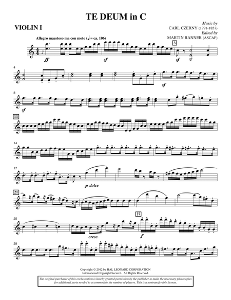 Te Deum In C - Violin 1