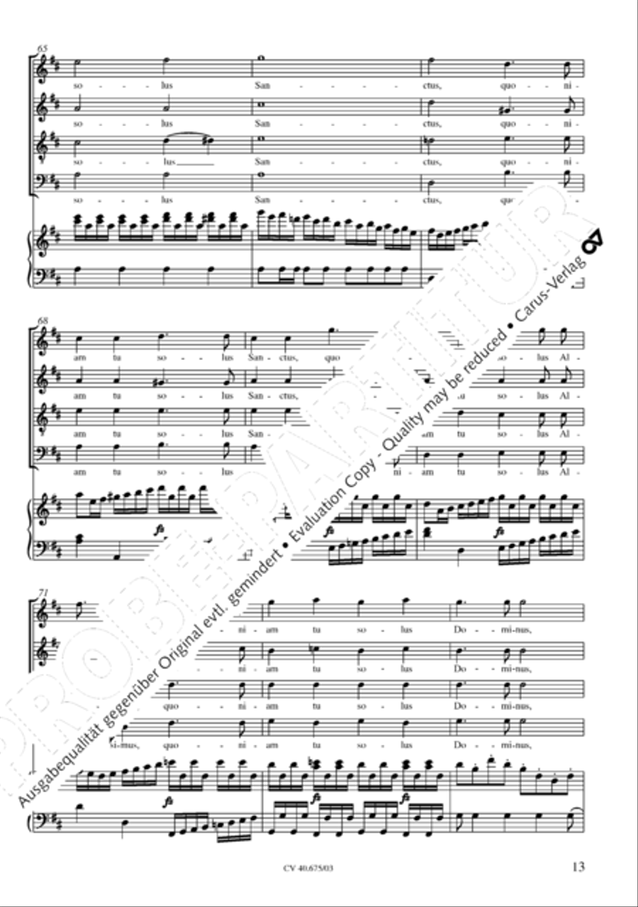 Mass in G Major Mass in G Major STB scores gallery preview page 14