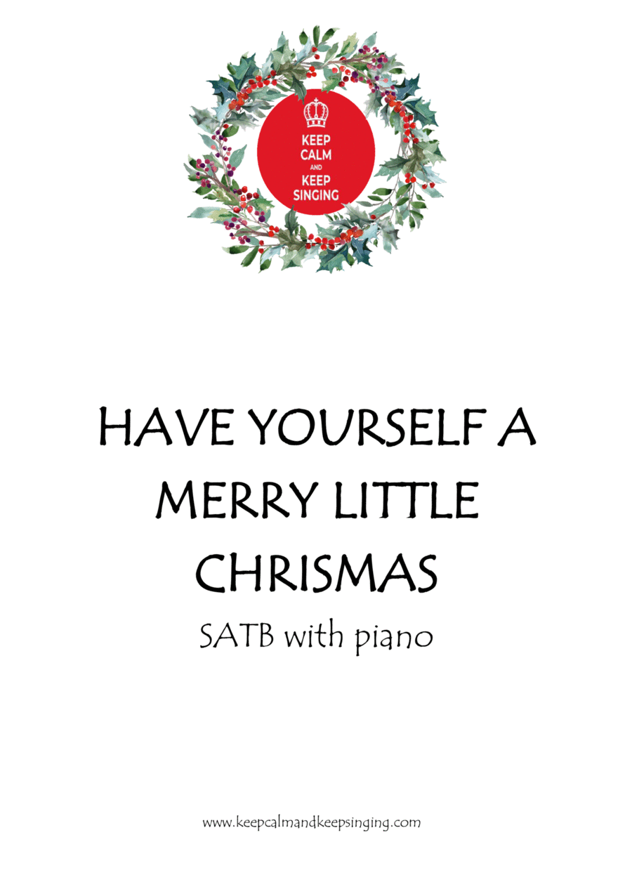 Have Yourself A Merry Little Christmas 4-Part scores gallery preview page 1