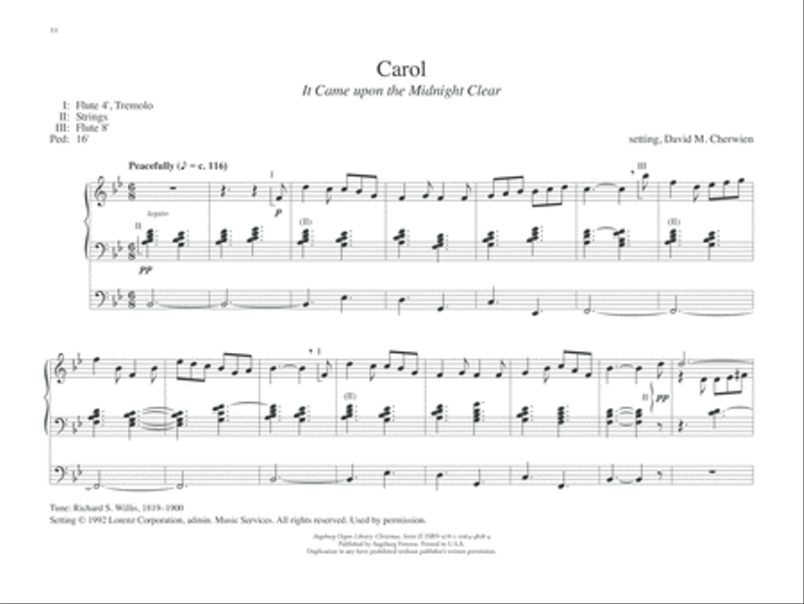 Augsburg Organ Library Series 2: Christmas Organ Solo scores gallery preview page 6