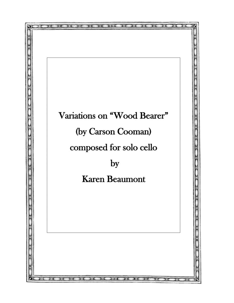 Variations on "Wood Bearer" image number null