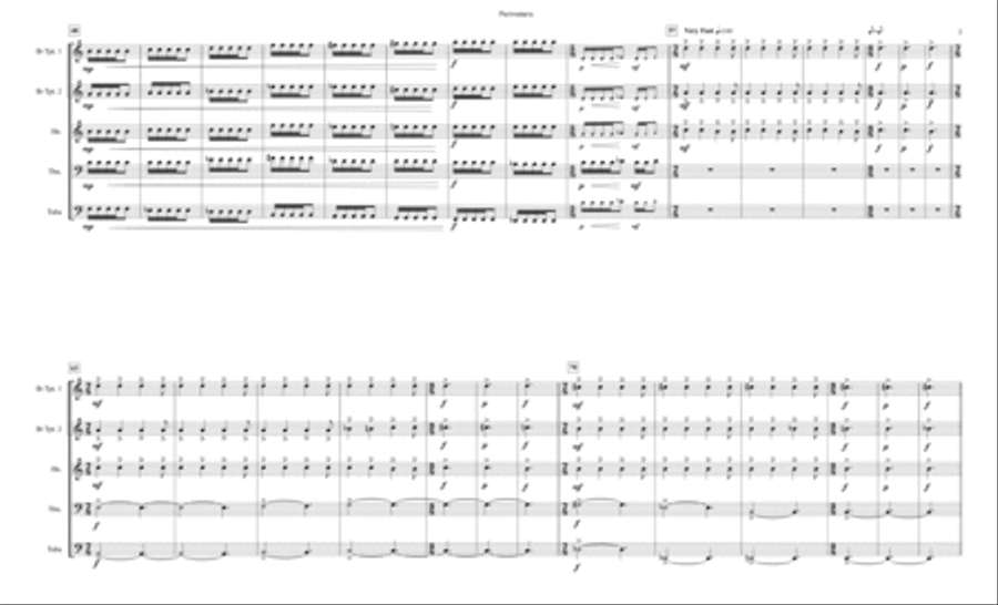 Perimeters Perimeters Brass Ensemble scores gallery preview page 4