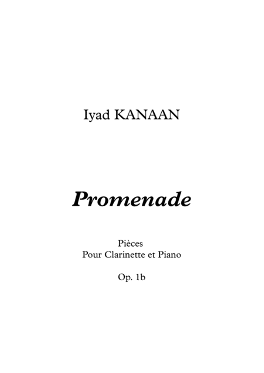 Piece for Clarinet and Piano Small Ensemble scores gallery preview page 1