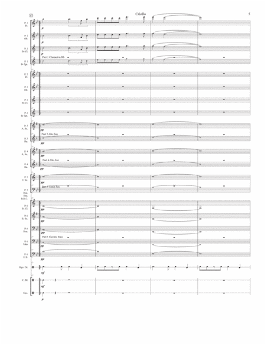 Criollo Concert Band scores gallery preview page 6