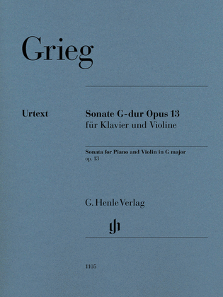 Book cover for Violin Sonata in G Major, Op. 13