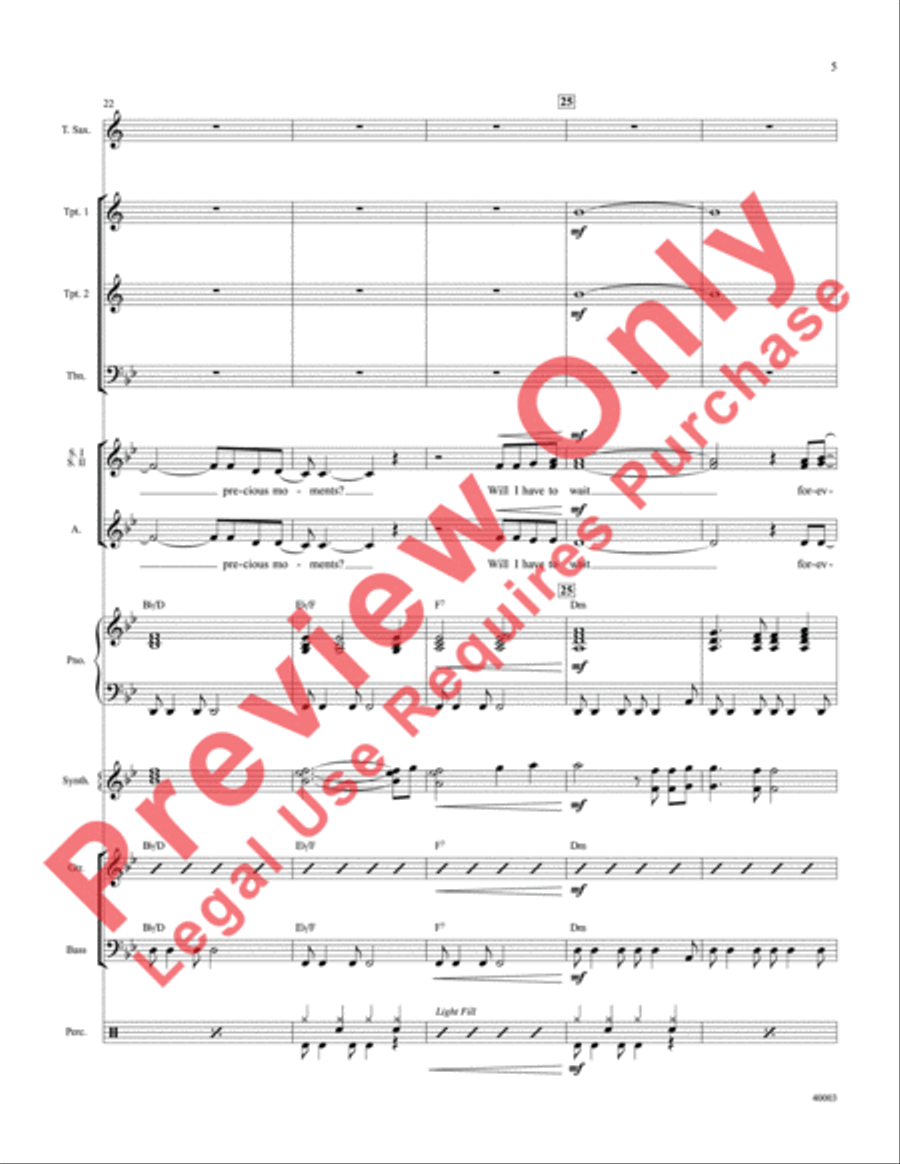When Will I See You Again Choir scores gallery preview page 6
