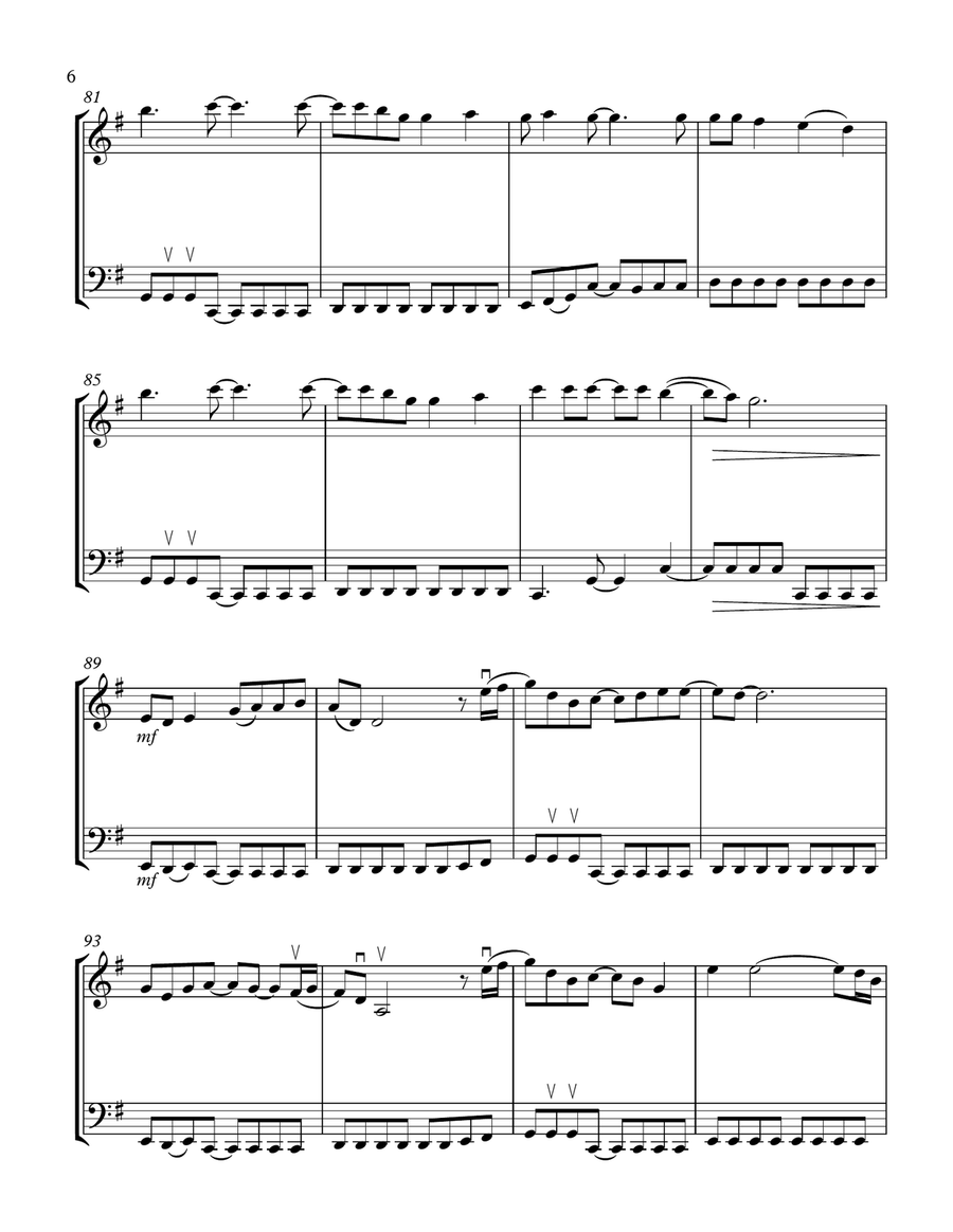 Livin' On A Prayer String Duet scores gallery preview page 6