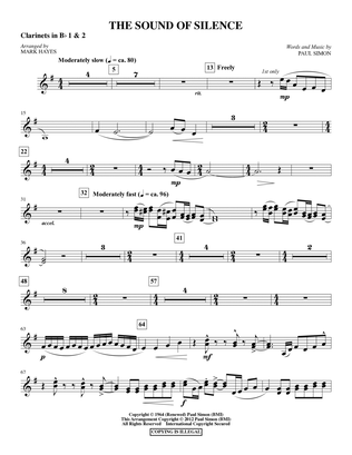 Book cover for The Sound Of Silence (arr. Mark Hayes) - Bb Clarinet 1,2