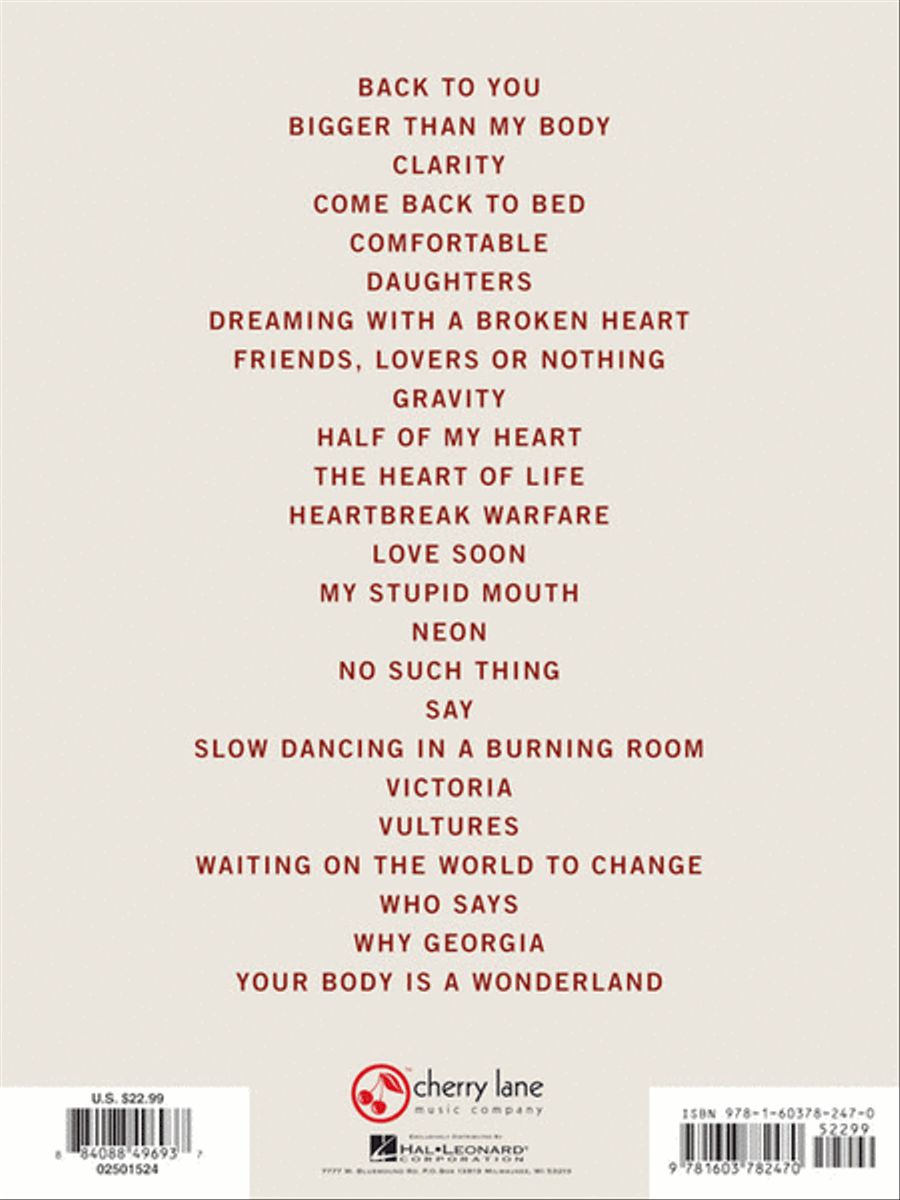 John Mayer Anthology for Easy Guitar – Volume 1 Electric Guitar scores gallery preview page 9