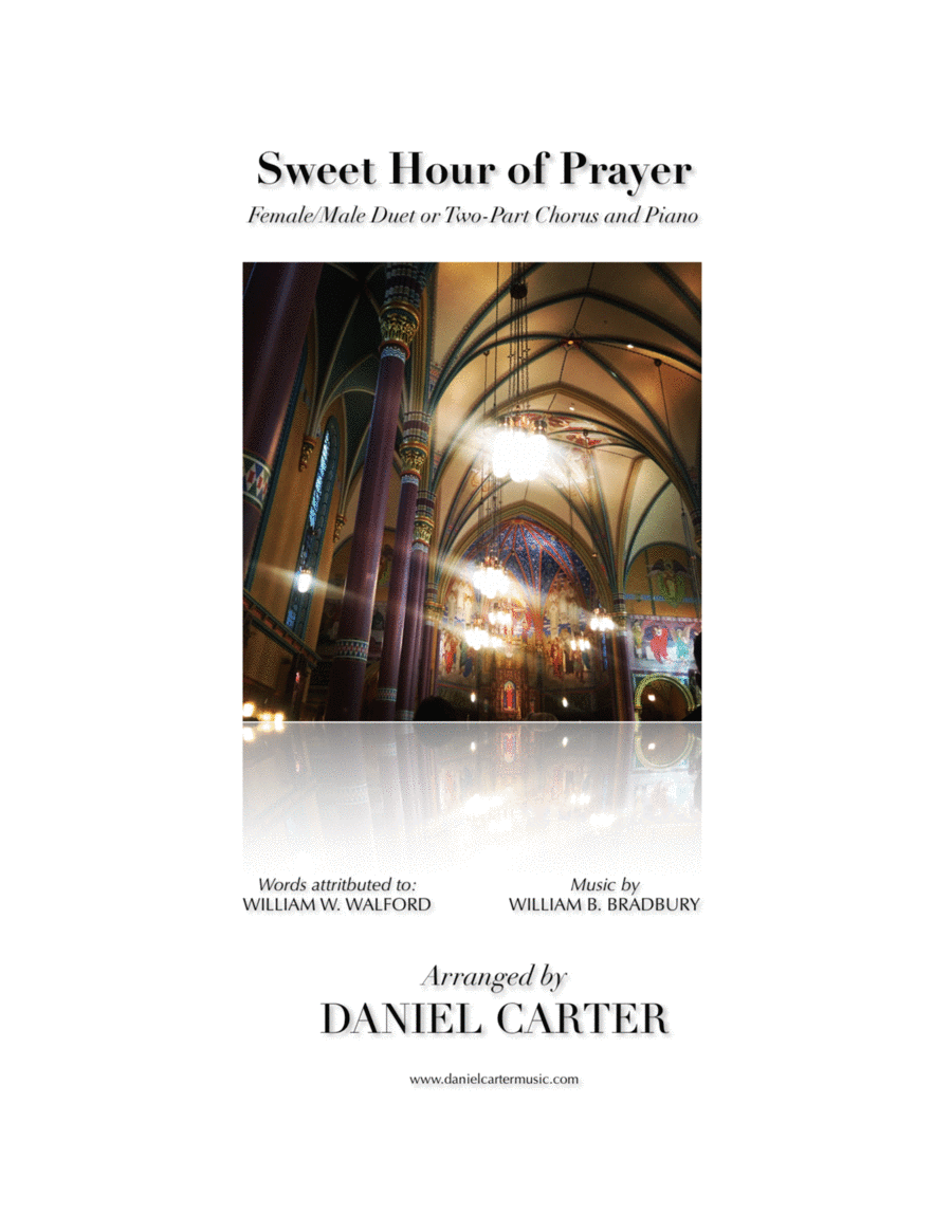 Sweet Hour of Prayer—Female/Male Duet and Piano Mezzo-Soprano Voice scores gallery preview page 1