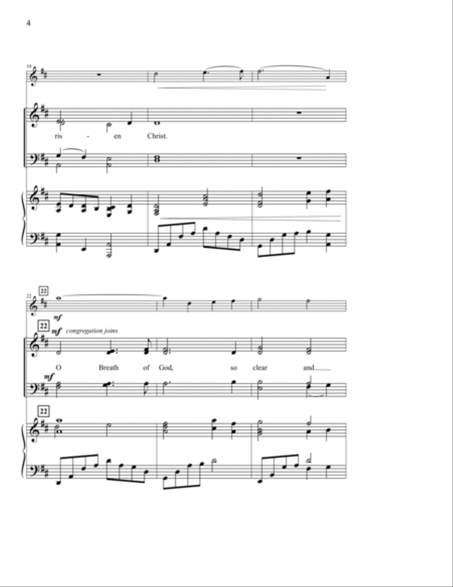 O Breath of God O Breath of God 4-Part scores gallery preview page 4